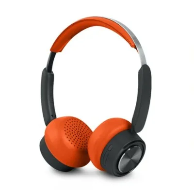 Moss Bluetooth Over-Ear Headphones with up to 65 Hour Battery Life and USB-C Charging - Orange
